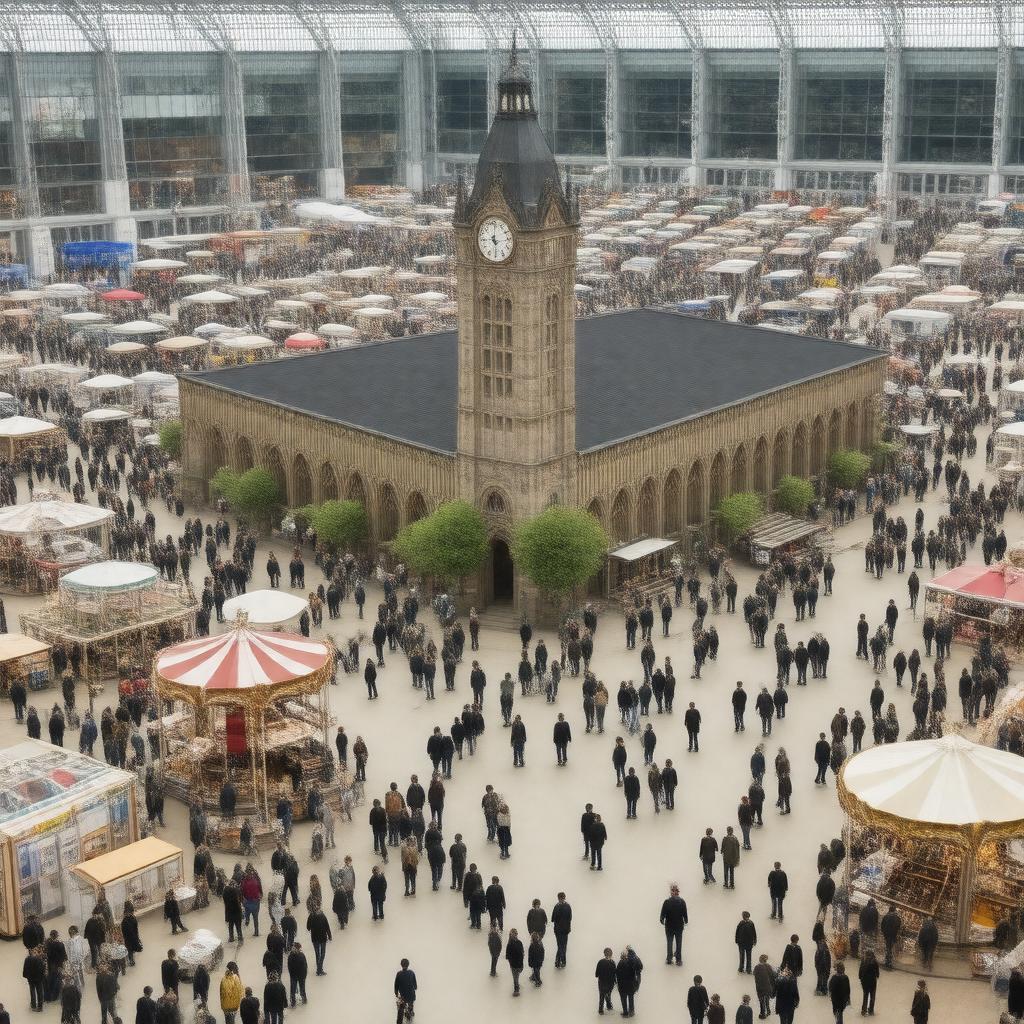 AI-created image of Leipzig Trade Fair