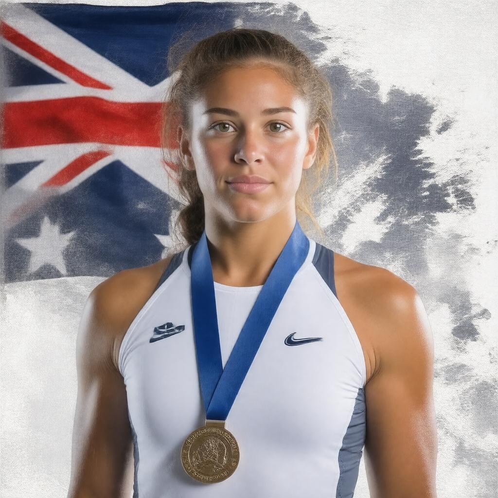 AI-created image of Leisel Marie Jones