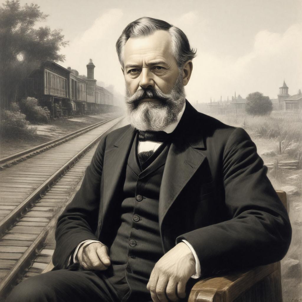 AI-created image of Leland Stanford