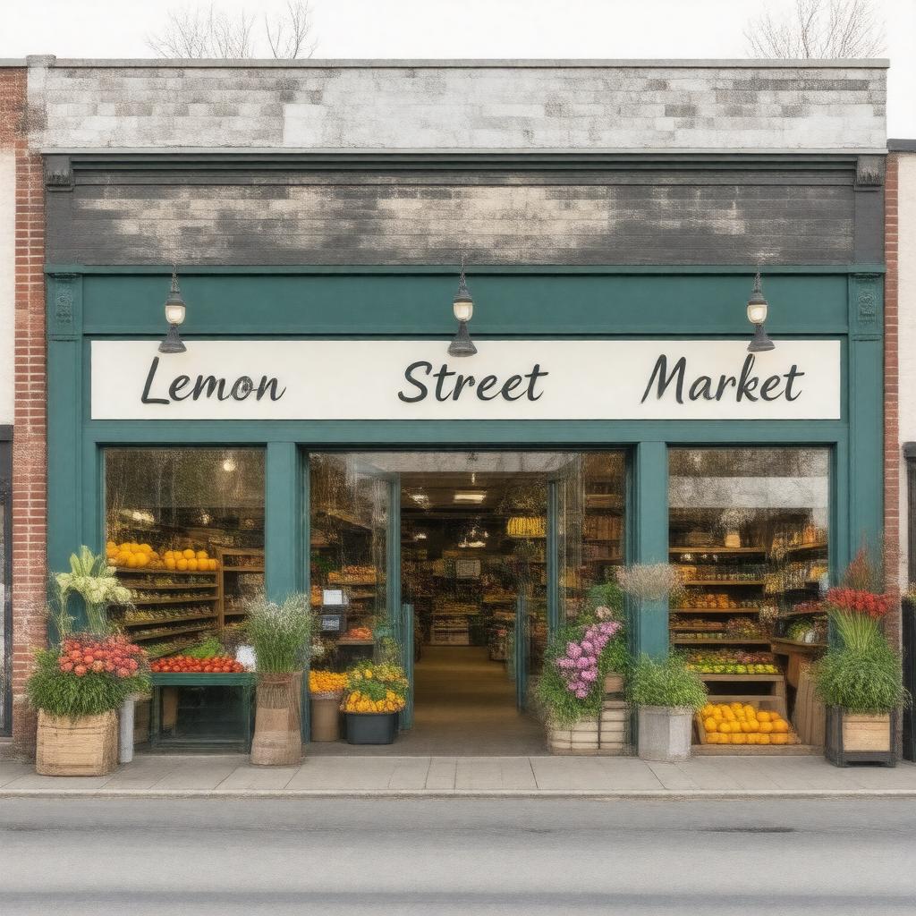 Click to view larger image AI-created image of Lemon Street Market