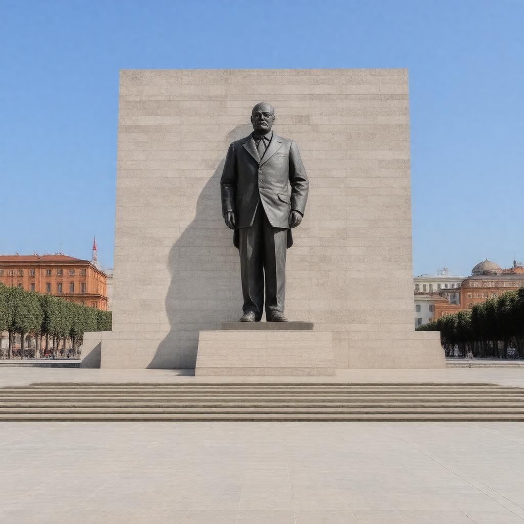 Click to view larger image AI-created image of Lenin's Mausoleum