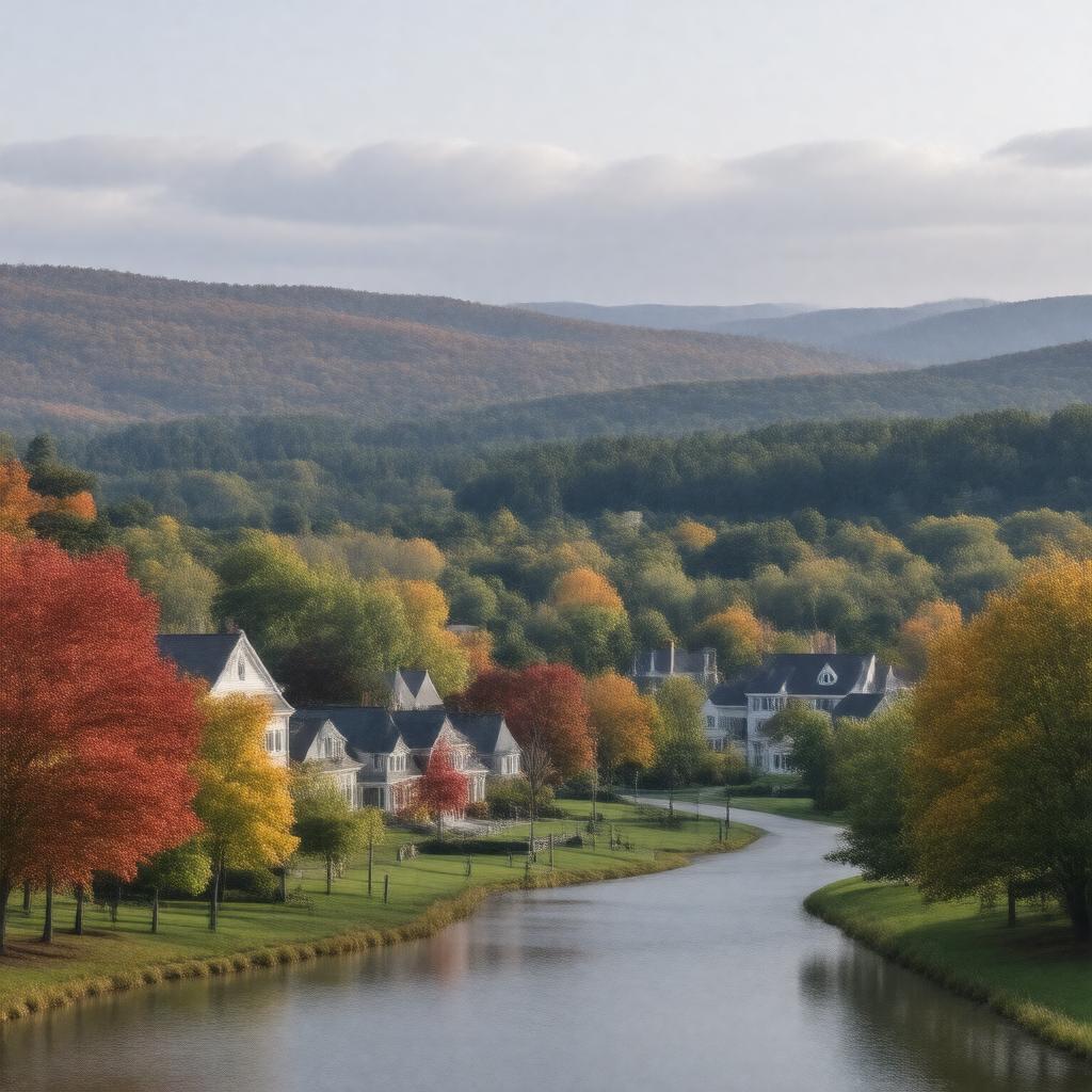 AI-created image of Lenox, Massachusetts