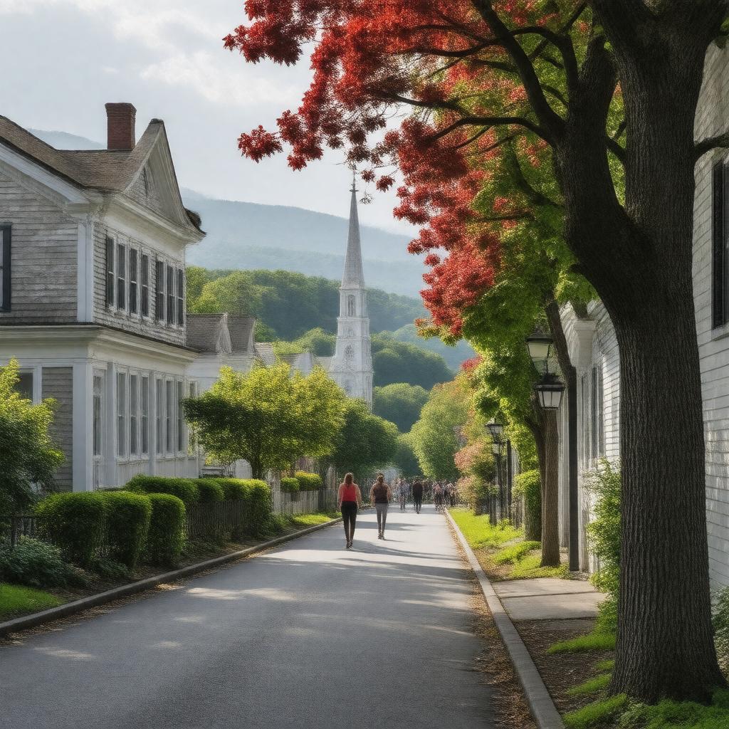 AI-created image of Lenox, Massachusetts, USA