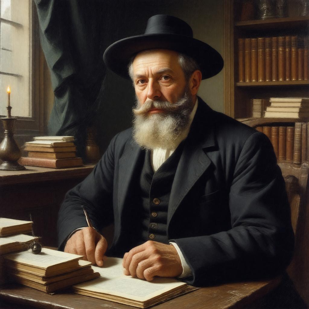 AI-created image of Leo Baeck