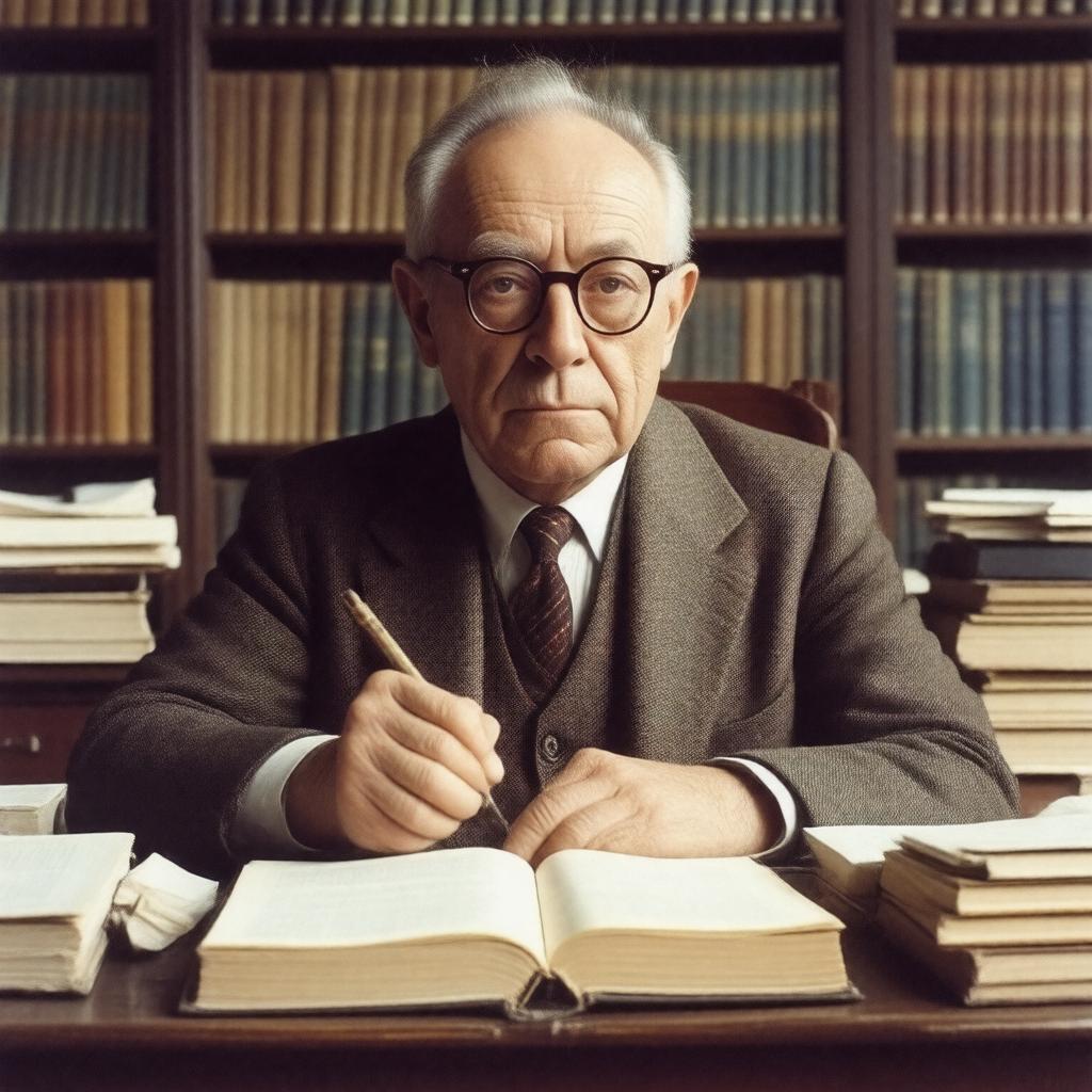 AI-created image of Leo Strauss