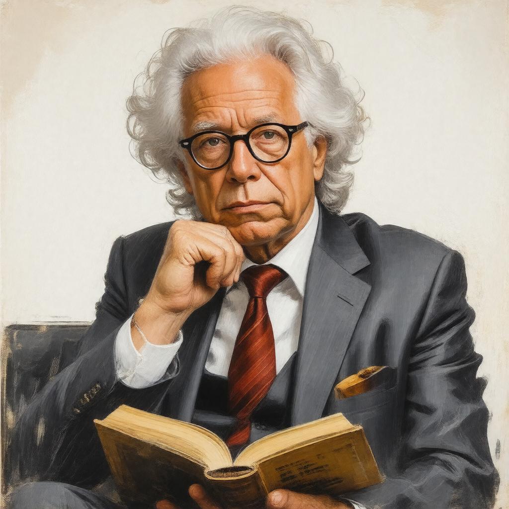 AI-created image of Leon Wieseltier