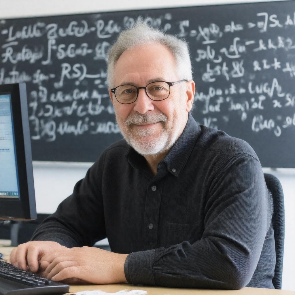 AI-created image of Leonard Adleman