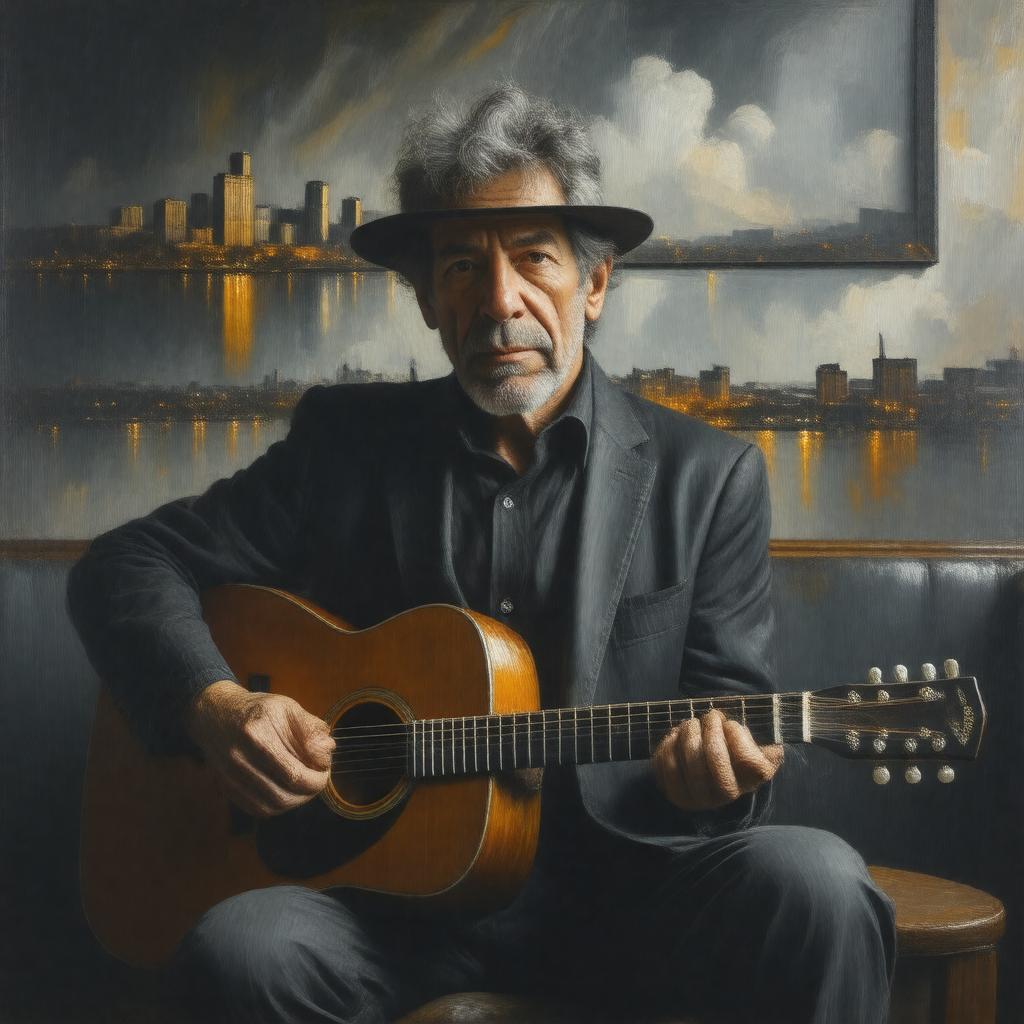 AI-created image of Leonard Cohen