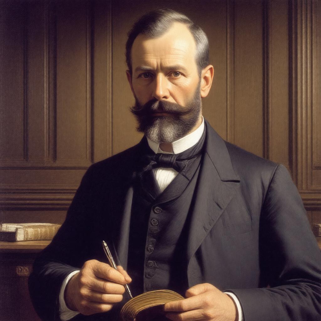 AI-created image of Leonard Huxley