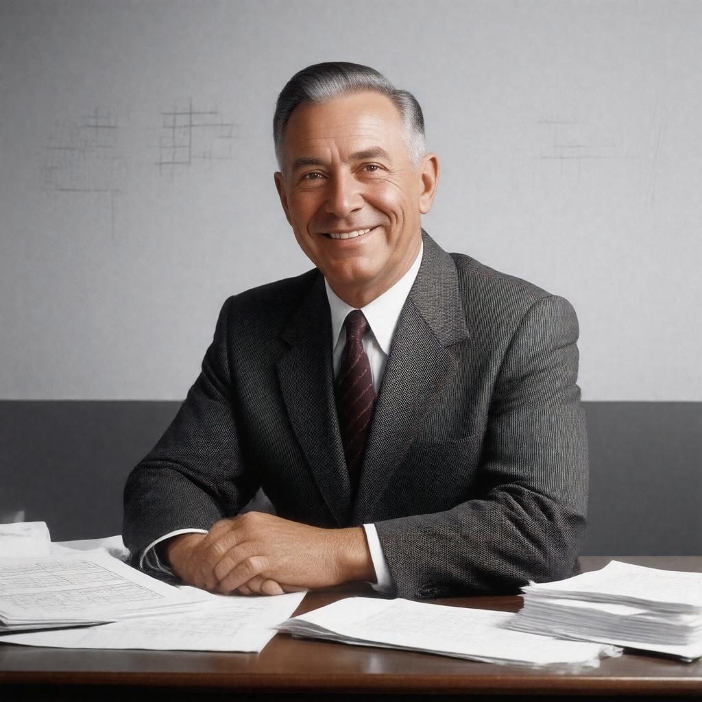 AI-created image of Leonard J. Solomon