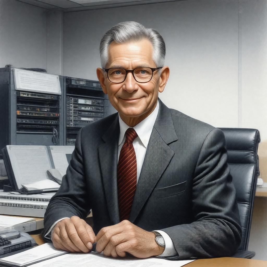 AI-created image of Leonard Kleinrock