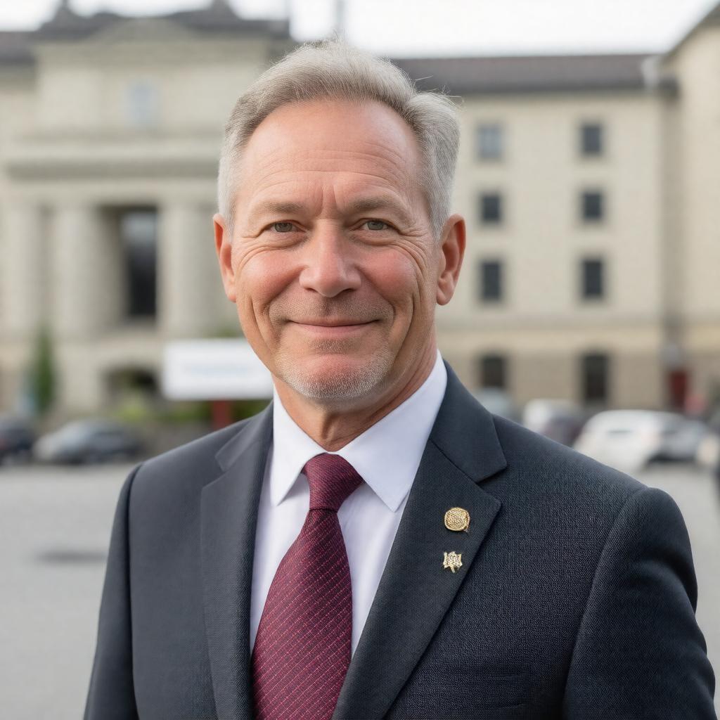 Click to view larger image AI-created image of Leonard Krog