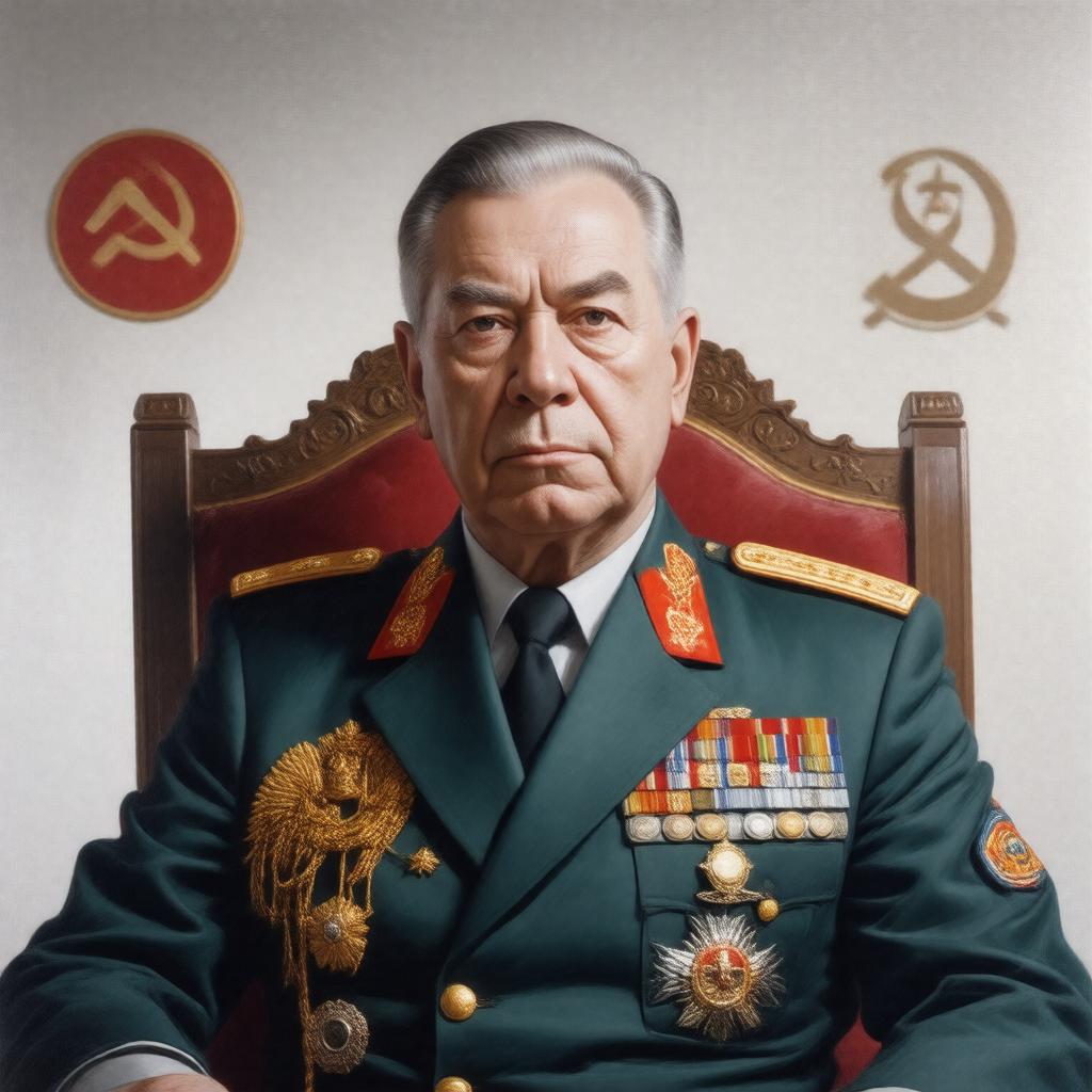 AI-created image of Leonid Brezhnev