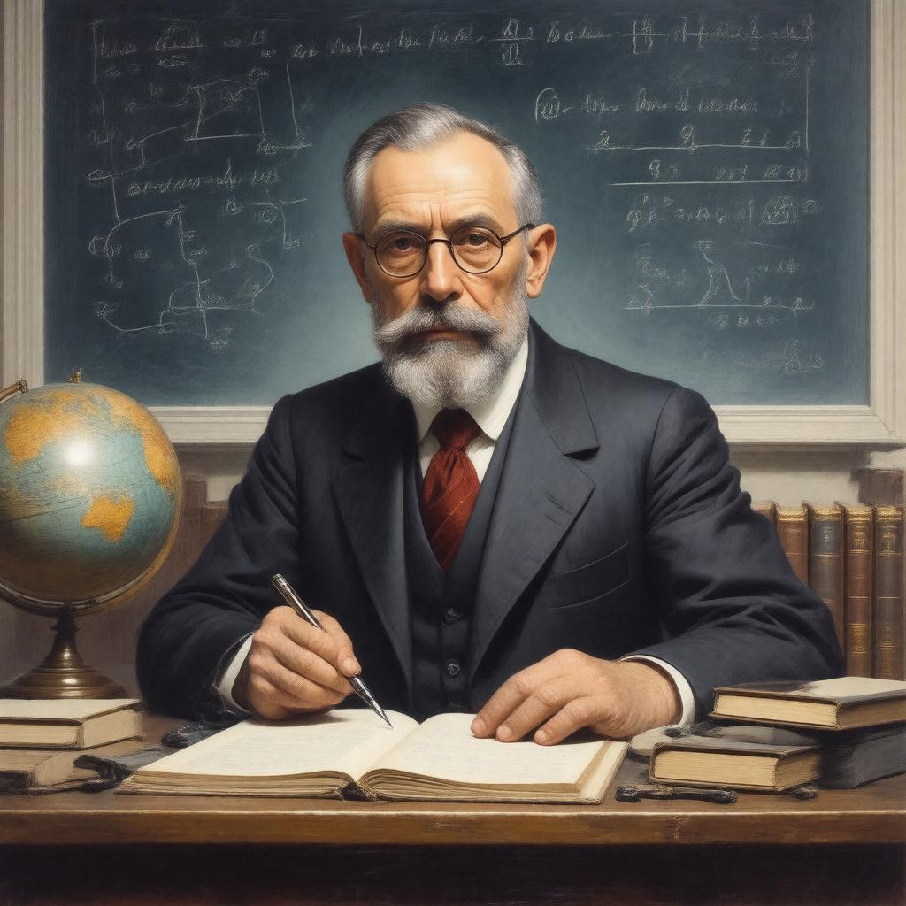 AI-created image of Leopold Infeld