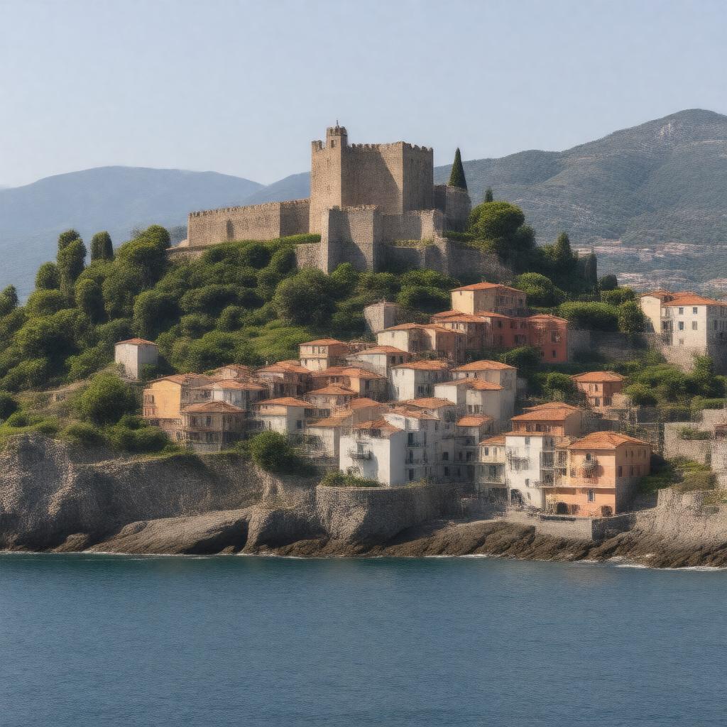 AI-created image of Lerici, Kingdom of Sardinia (now Italy)
