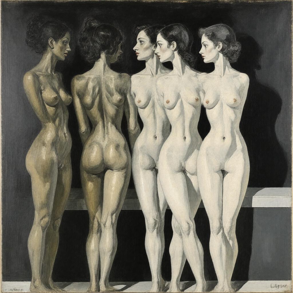 AI-created image of Les Demoiselles d'Avignon