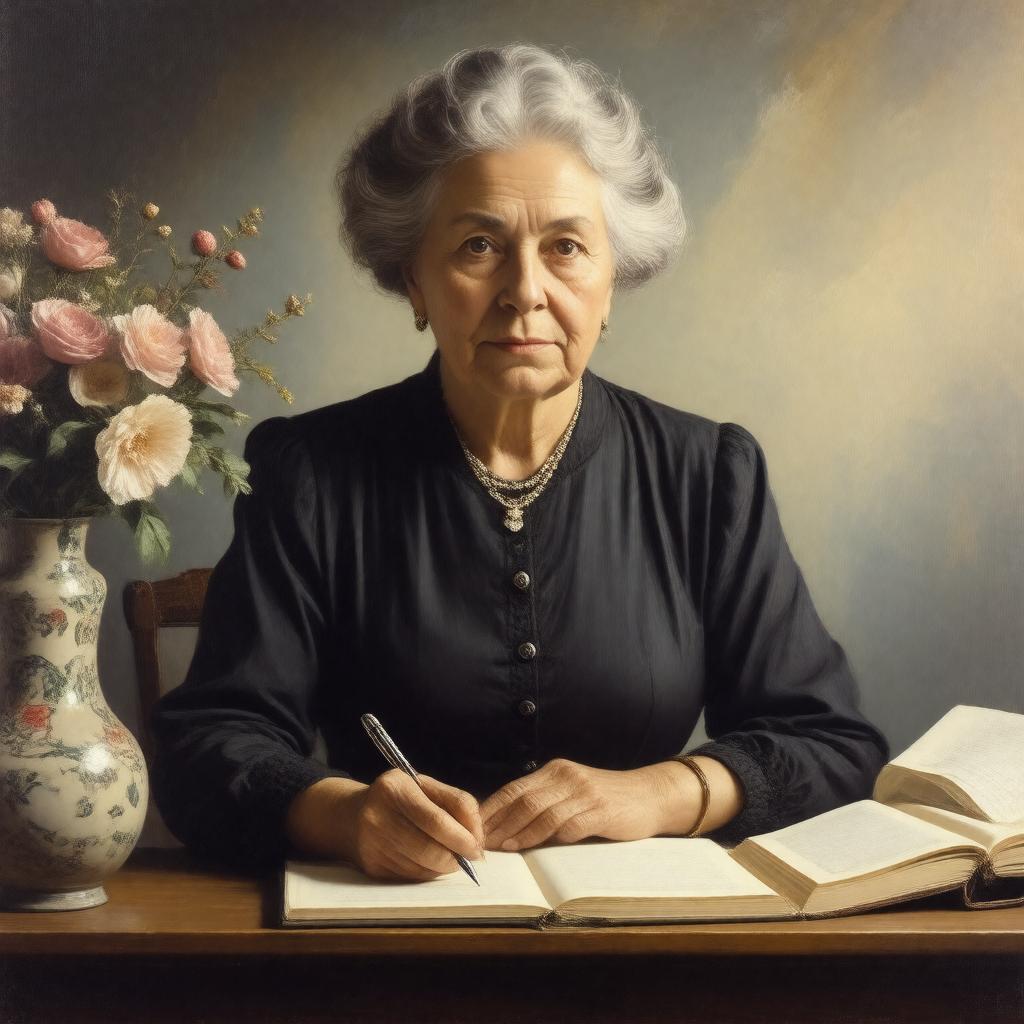 AI-created image of Lesley Frost