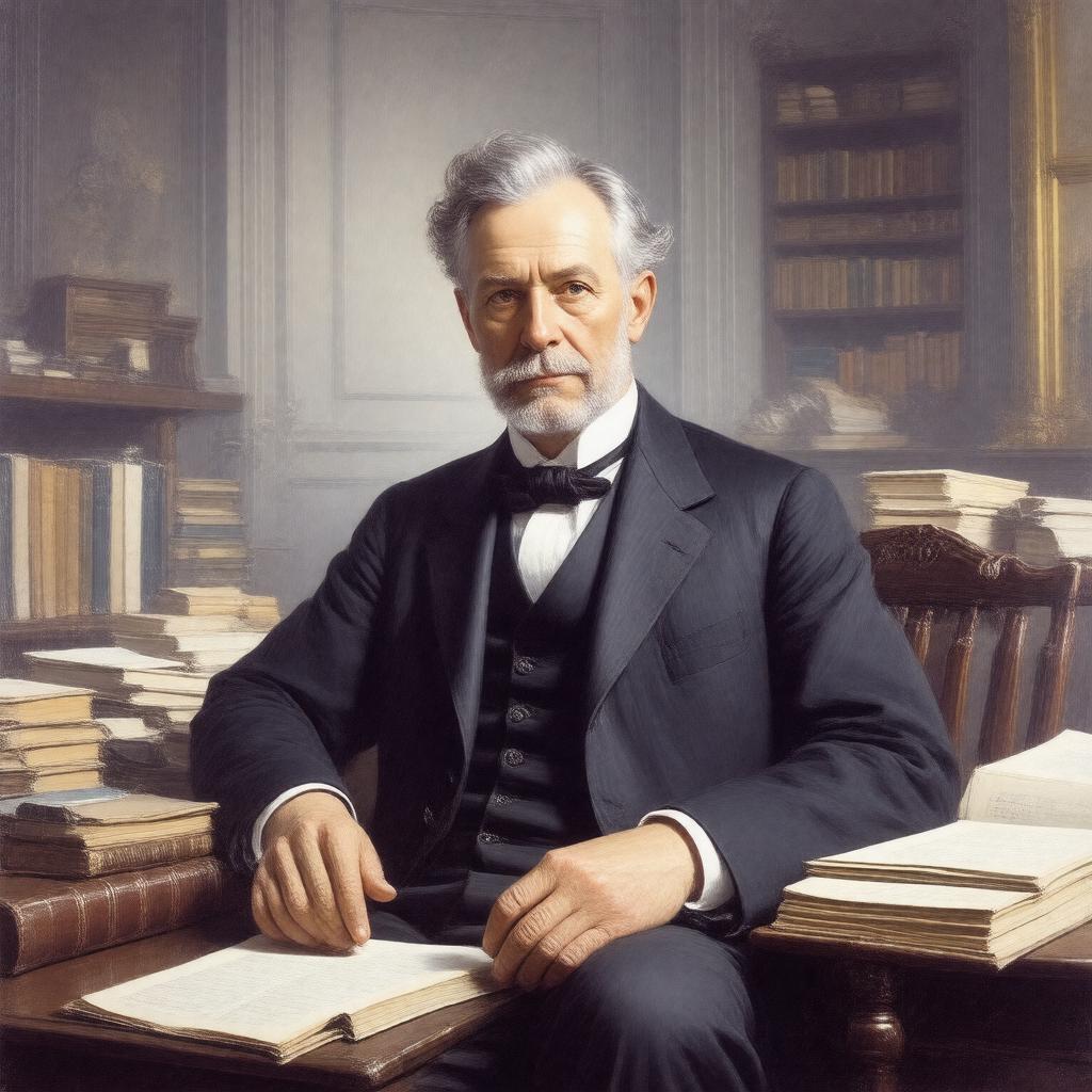 AI-created image of Leslie Stephen