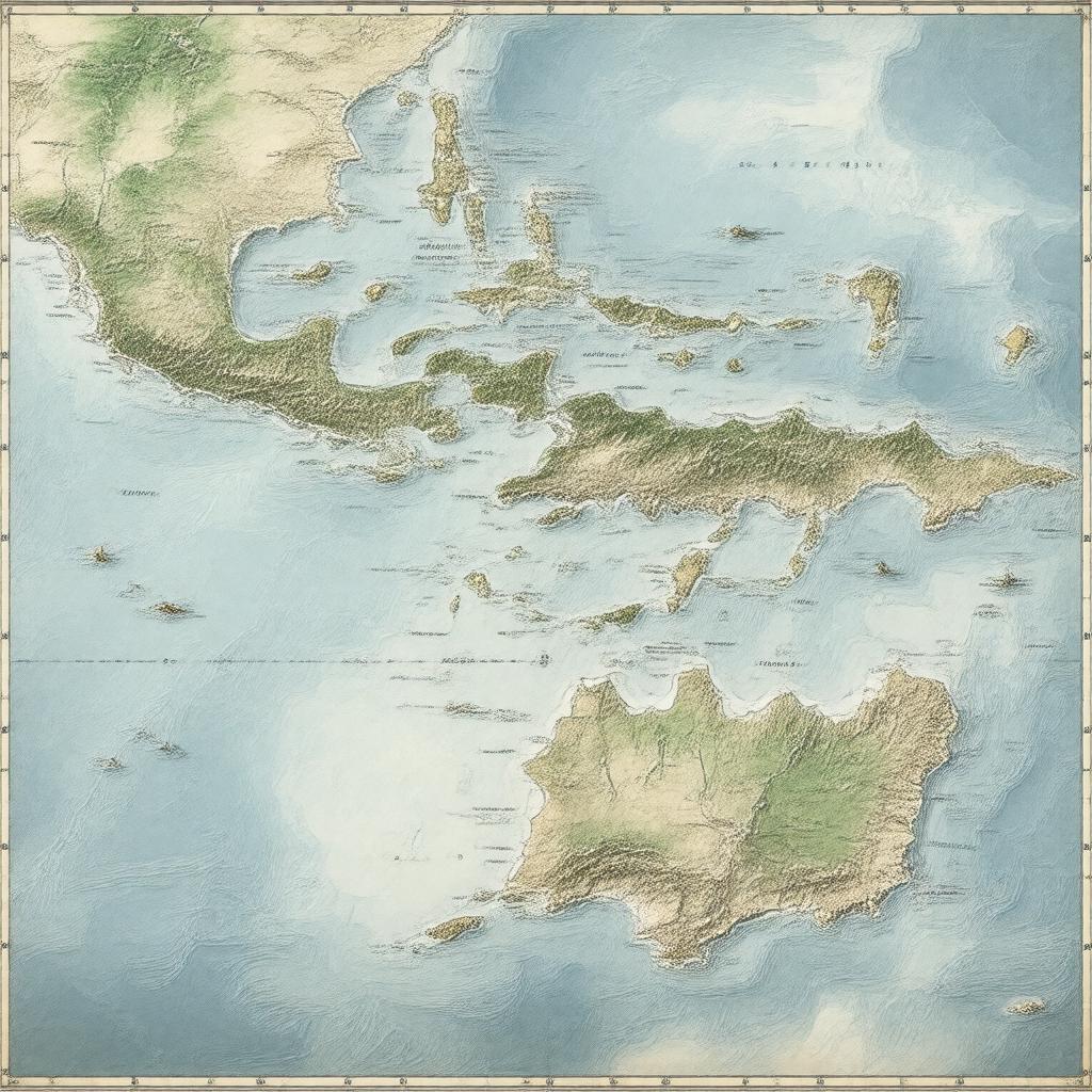 AI-created image of Lesser Antilles