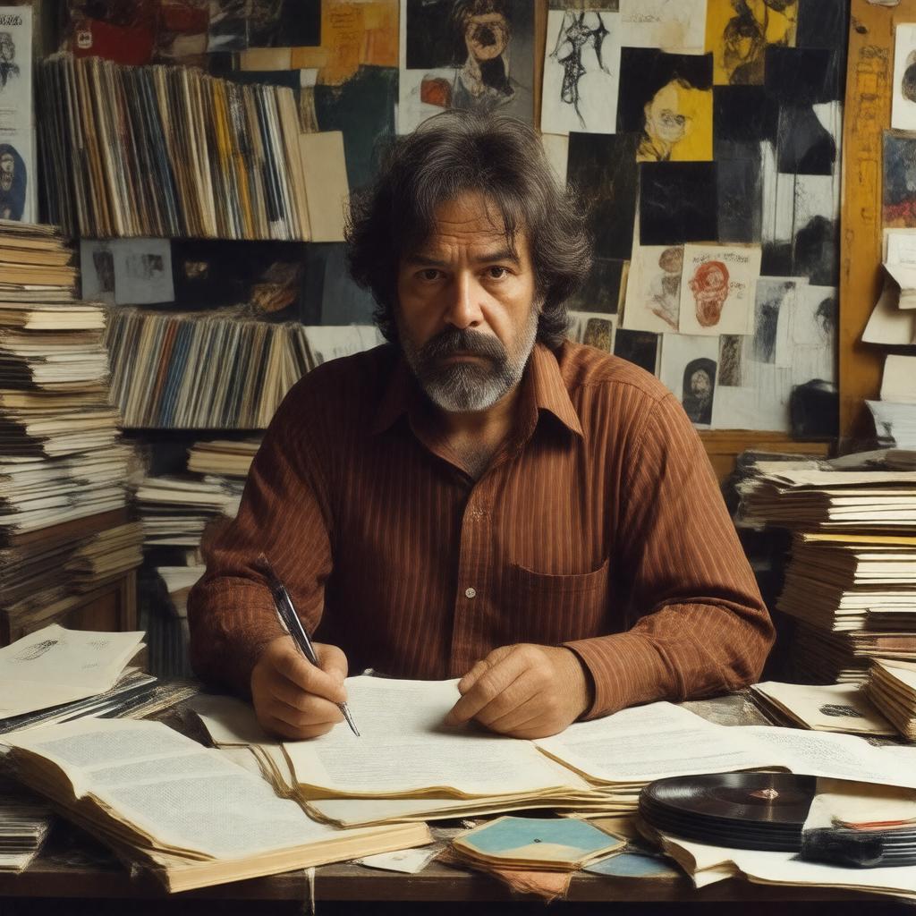 AI-created image of Lester Bangs