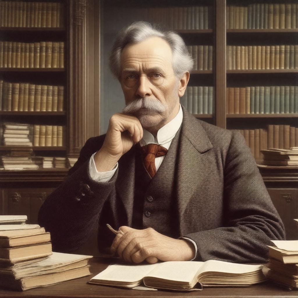 AI-created image of Lester Frank Ward