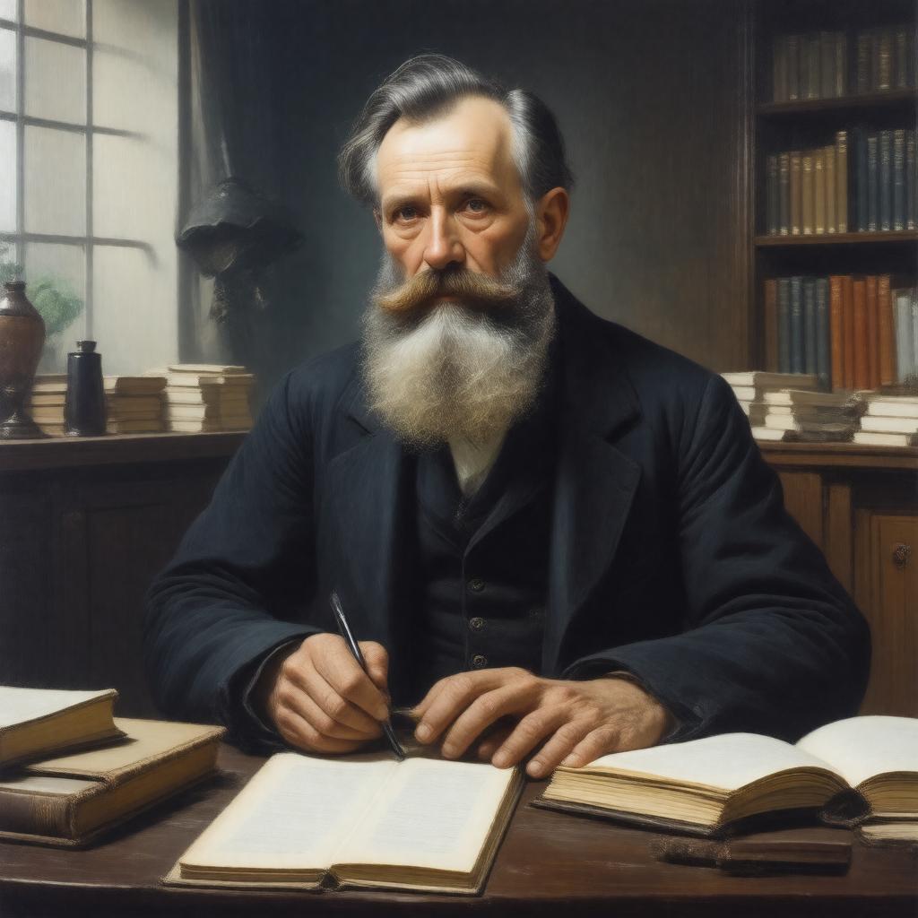AI-created image of Lev Nikolayevich Tolstoy