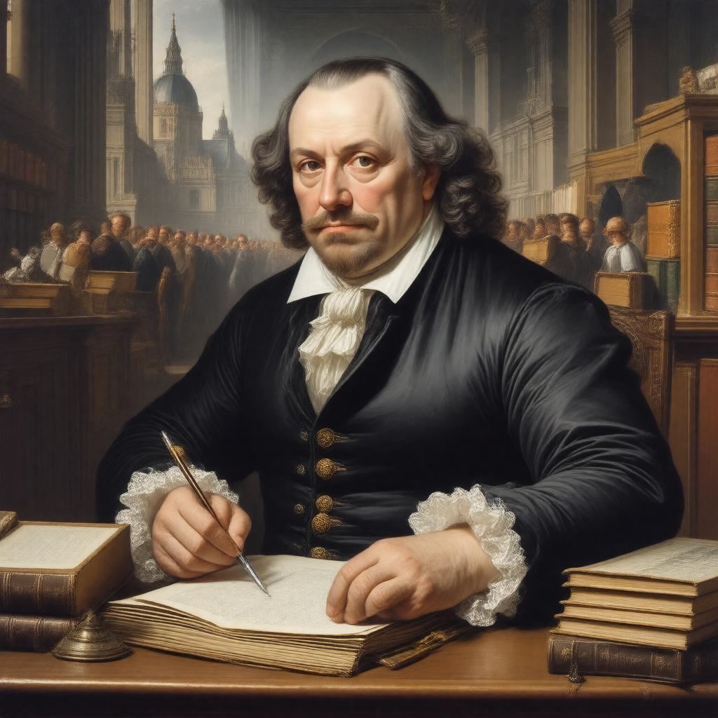 AI-created image of Lewis Theobald