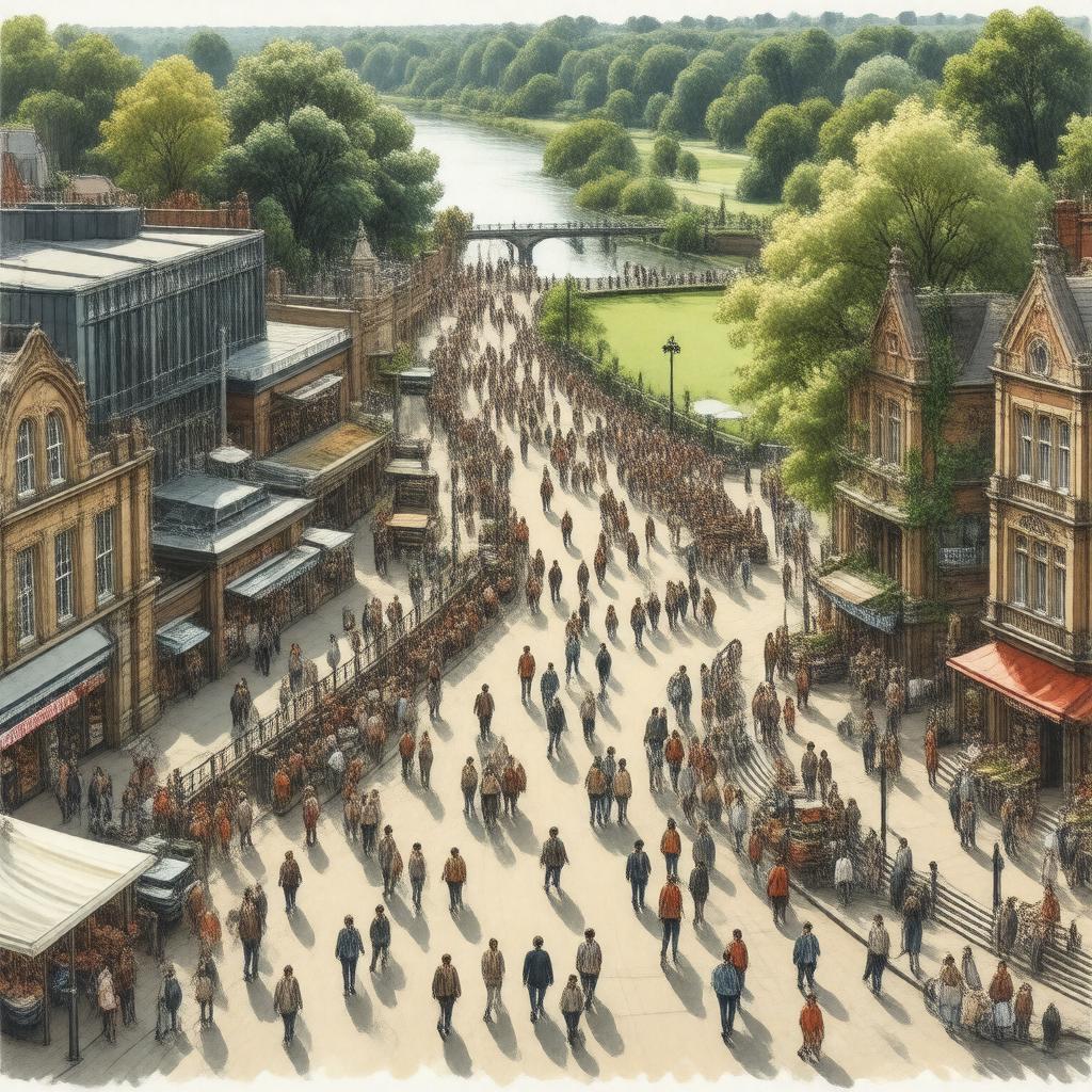 AI-created image of Lewisham, London, England