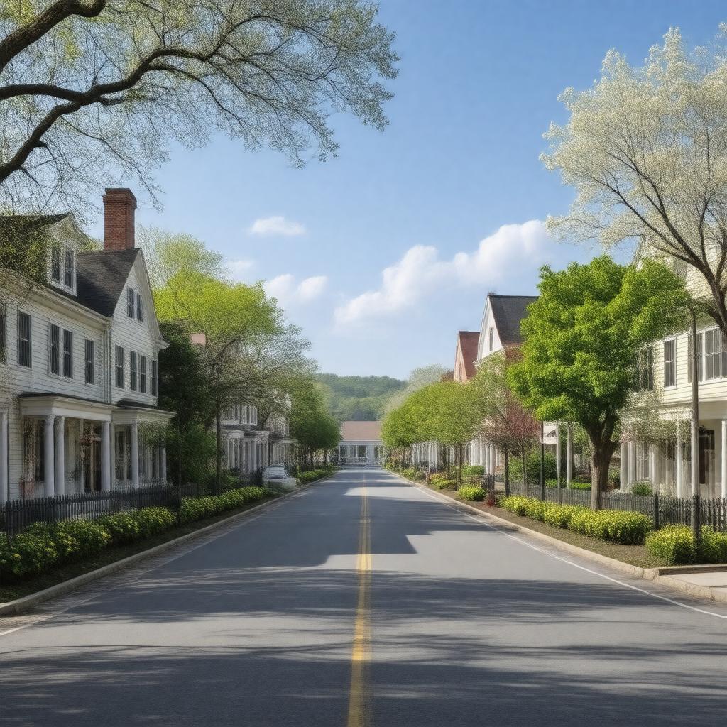 AI-created image of Lexington, Massachusetts