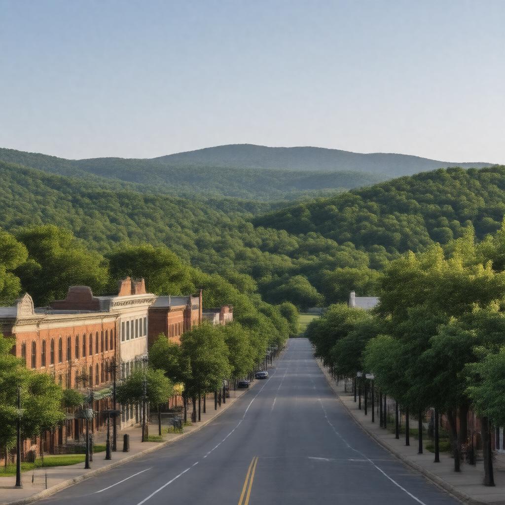 AI-created image of Lexington, Virginia, United States