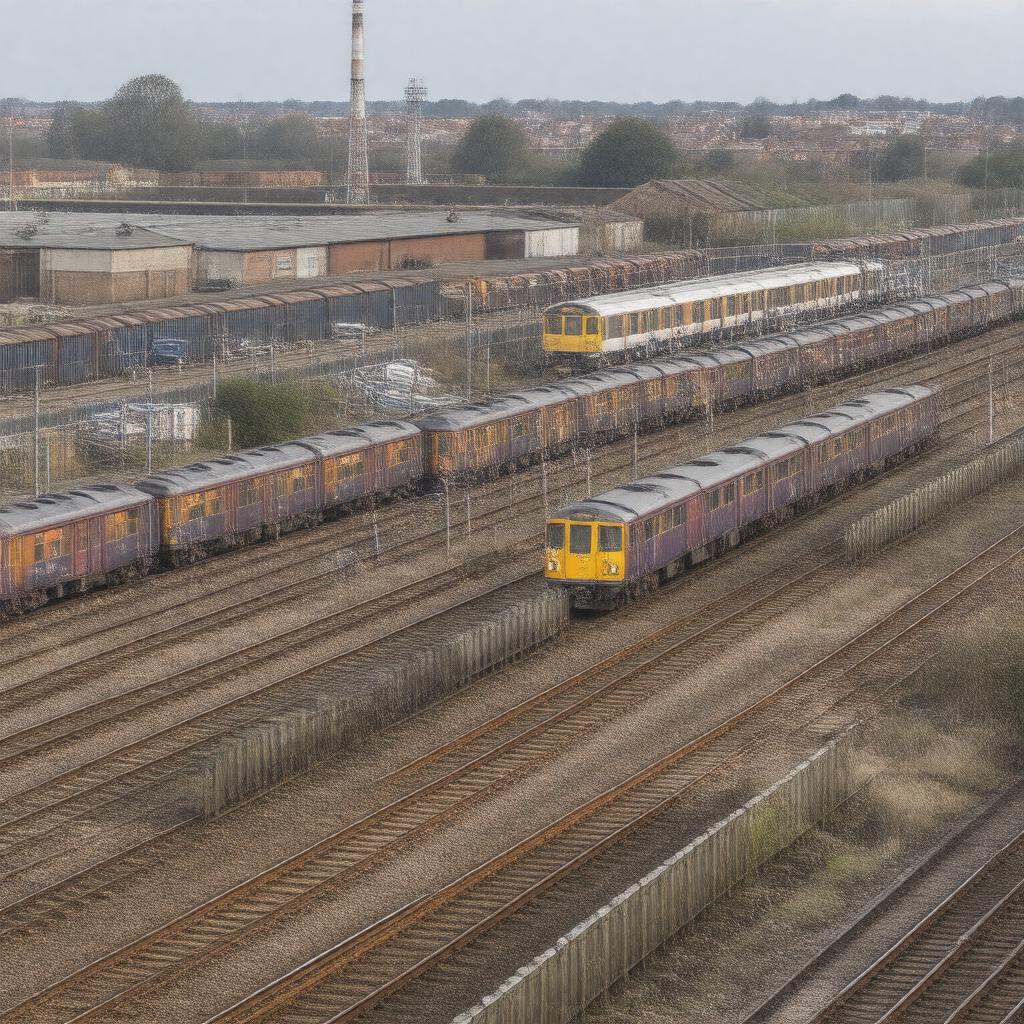 AI-created image of Leyton Midland Road Sidings