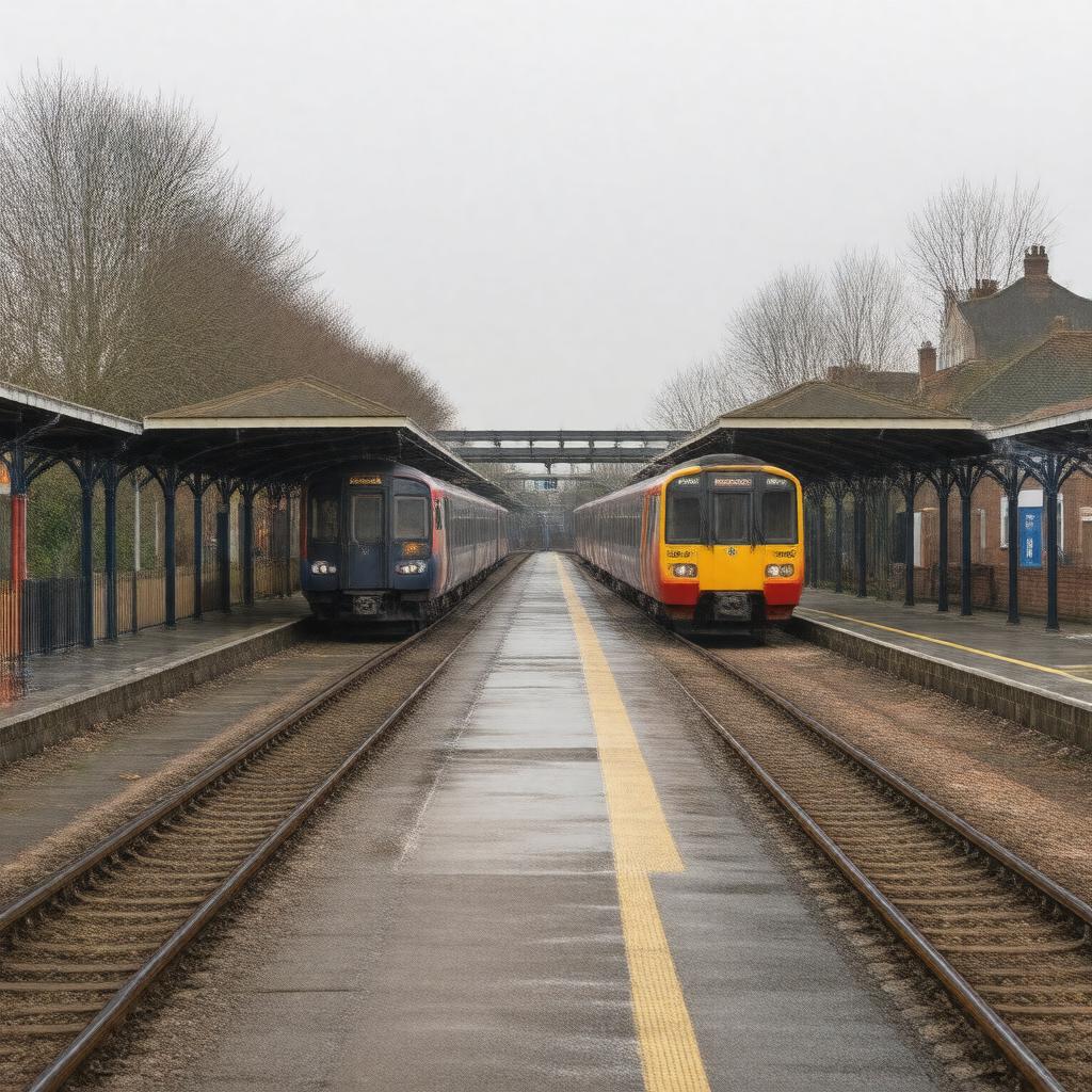 AI-created image of Leytonstone High Road railway station