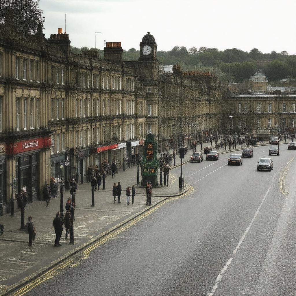 AI-created image of Leytonstone, London, England