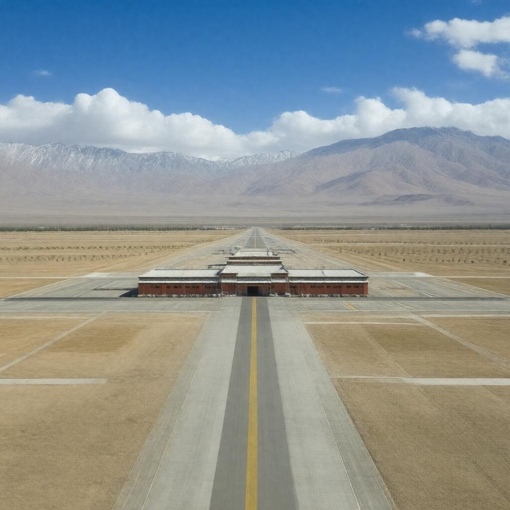 AI-created image of Lhasa Gonggar Airport