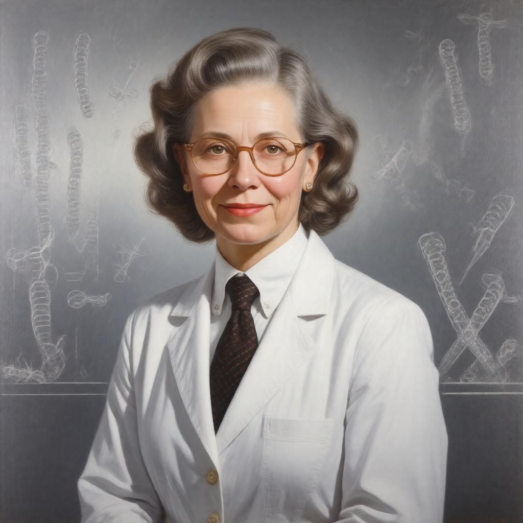 AI-created image of Liane B. Russell