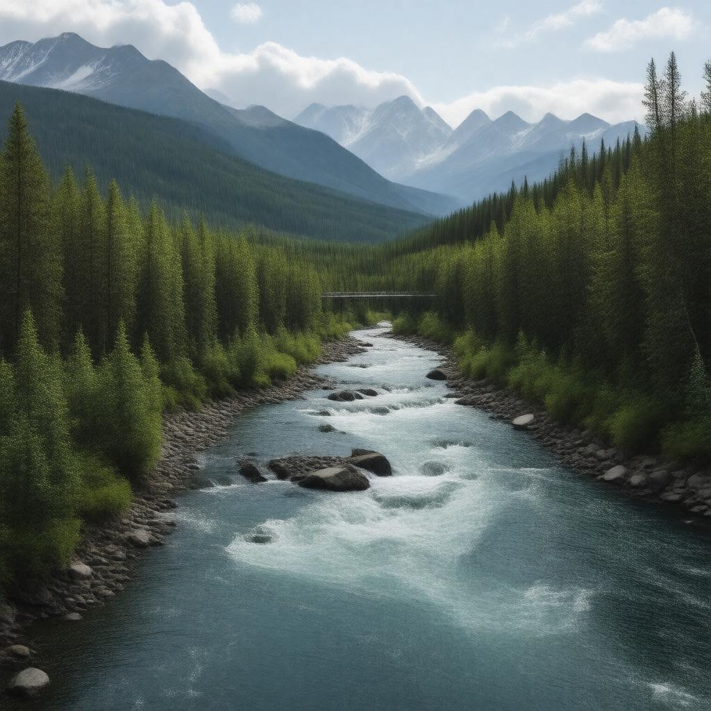 AI-created image of Liard River