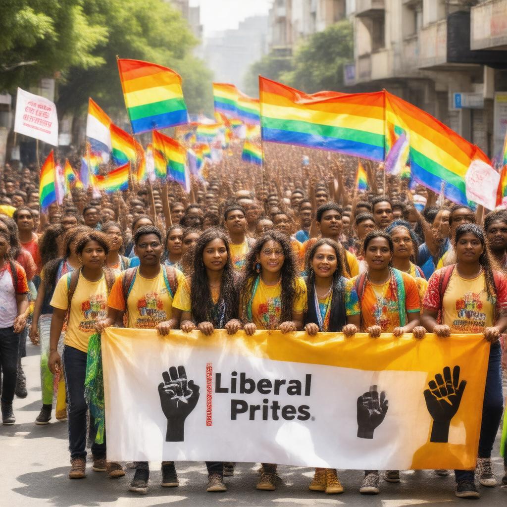 Click to view larger image AI-created image of Liberal Pride