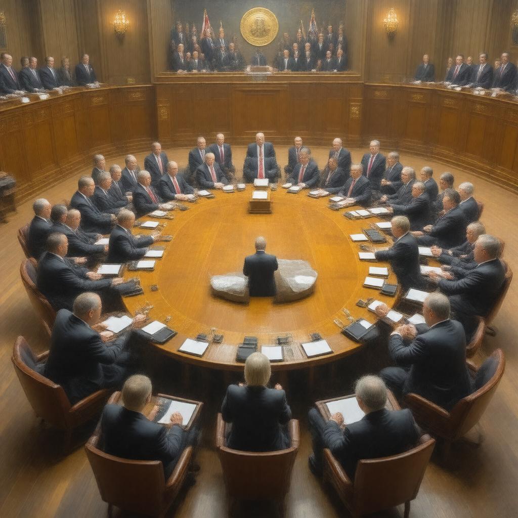 Click to view larger image AI-created image of Liberal caucus