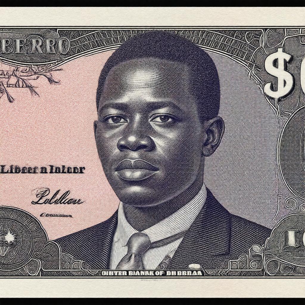 Click to view larger image AI-created image of Liberian dollar