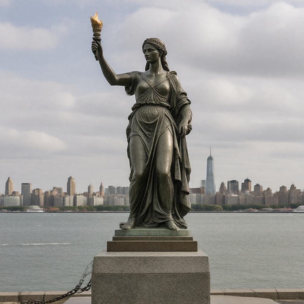 AI-created image of Liberty Enlightening the World