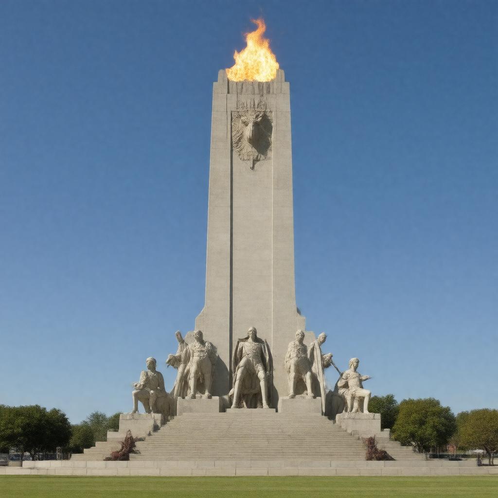 Click to view larger image AI-created image of Liberty Memorial