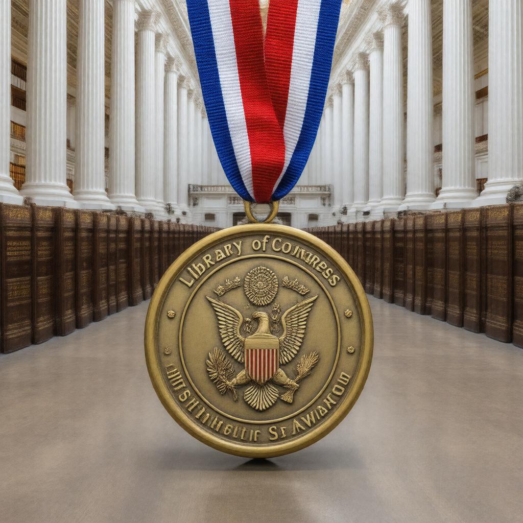 AI-created image of Library of Congress Distinguished Service Award
