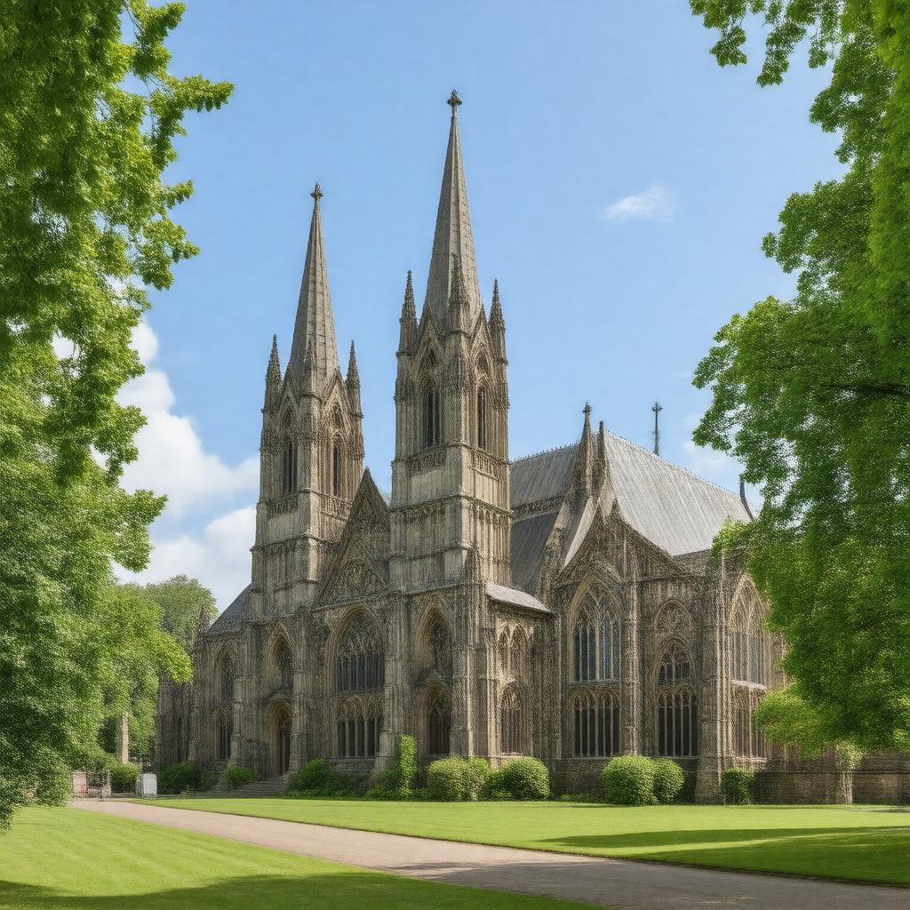 AI-created image of Lichfield Cathedral