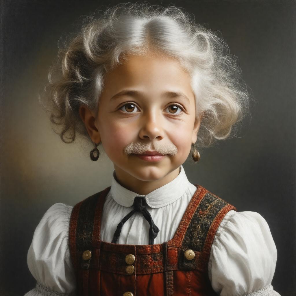 Click to view larger image AI-created image of Lieserl Einstein