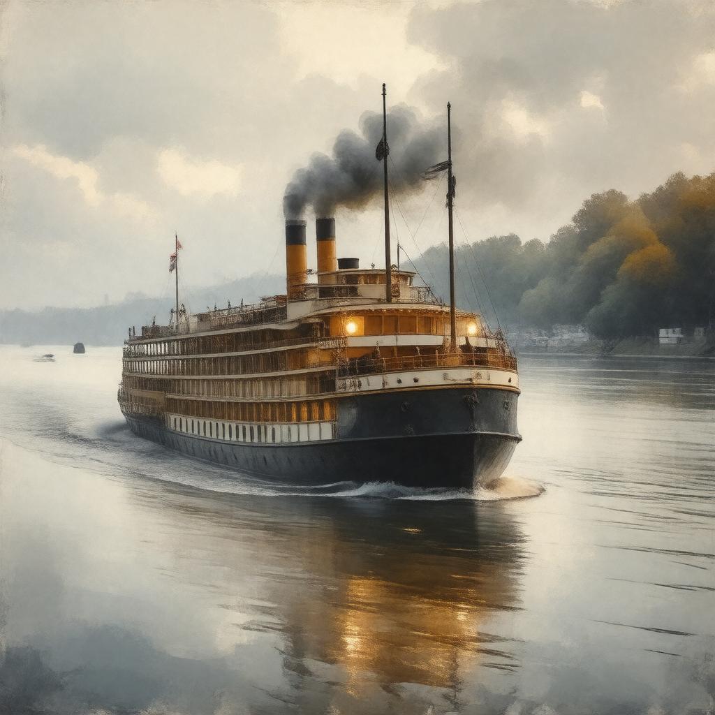 AI-created image of Life on the Mississippi