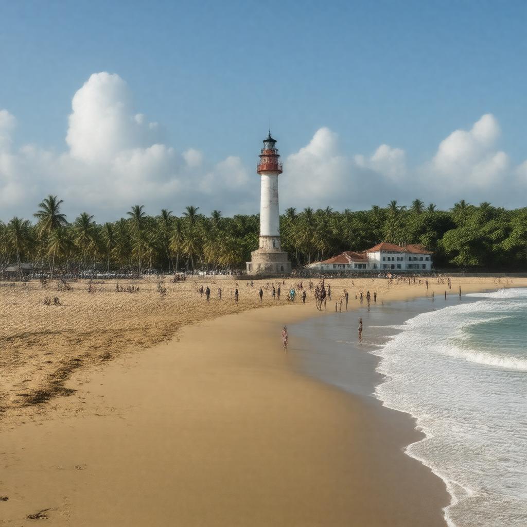 AI-created image of Lighthouse Beach