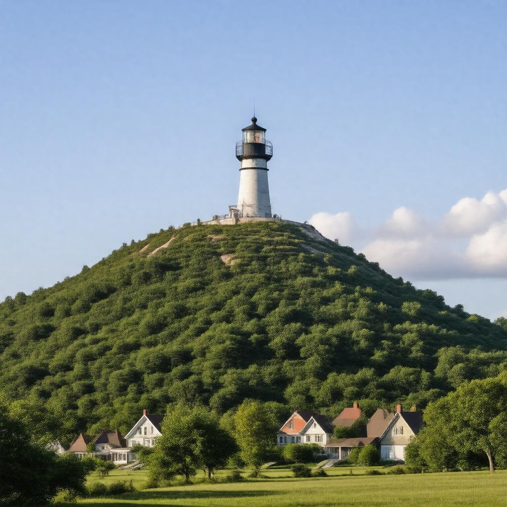 AI-created image of Lighthouse Hill