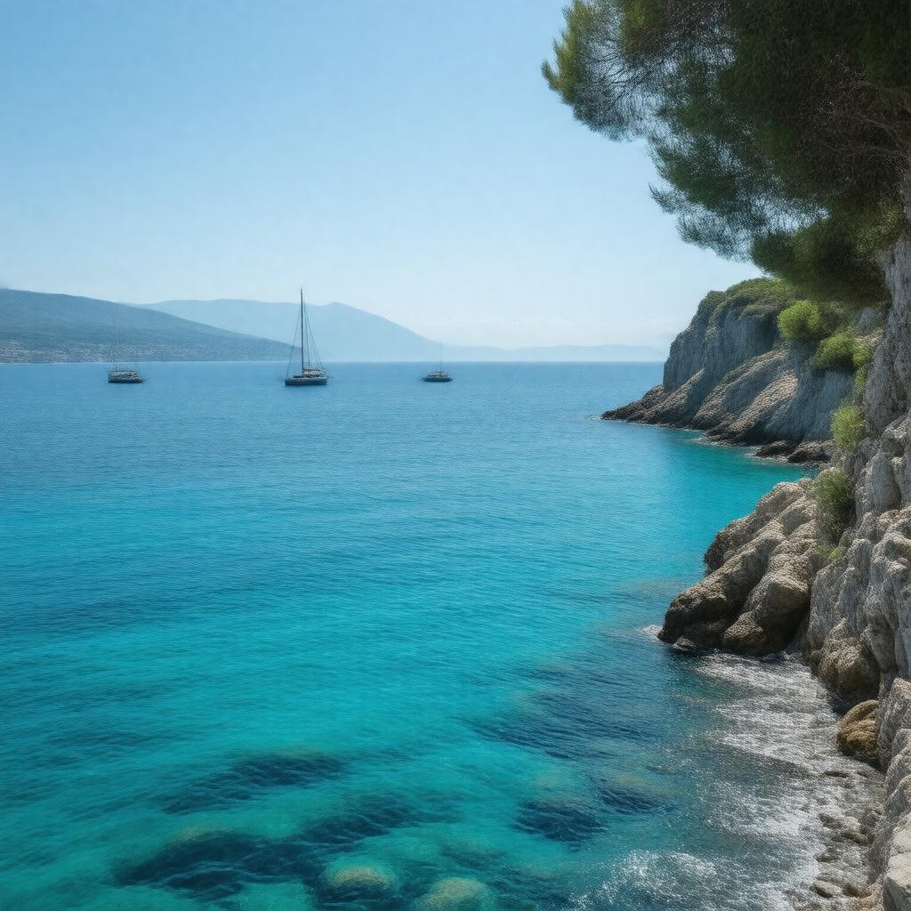 AI-created image of Ligurian Sea