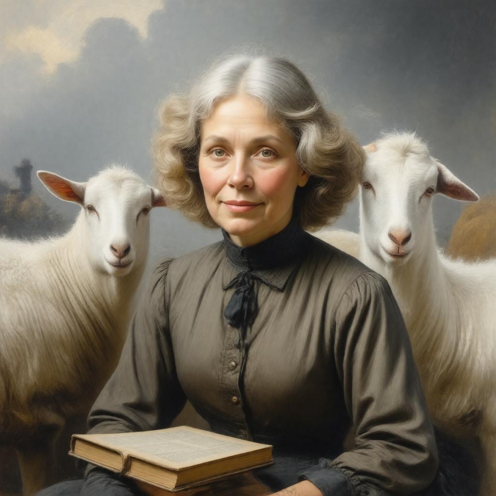 Click to view larger image AI-created image of Lilian Steichen Sandburg