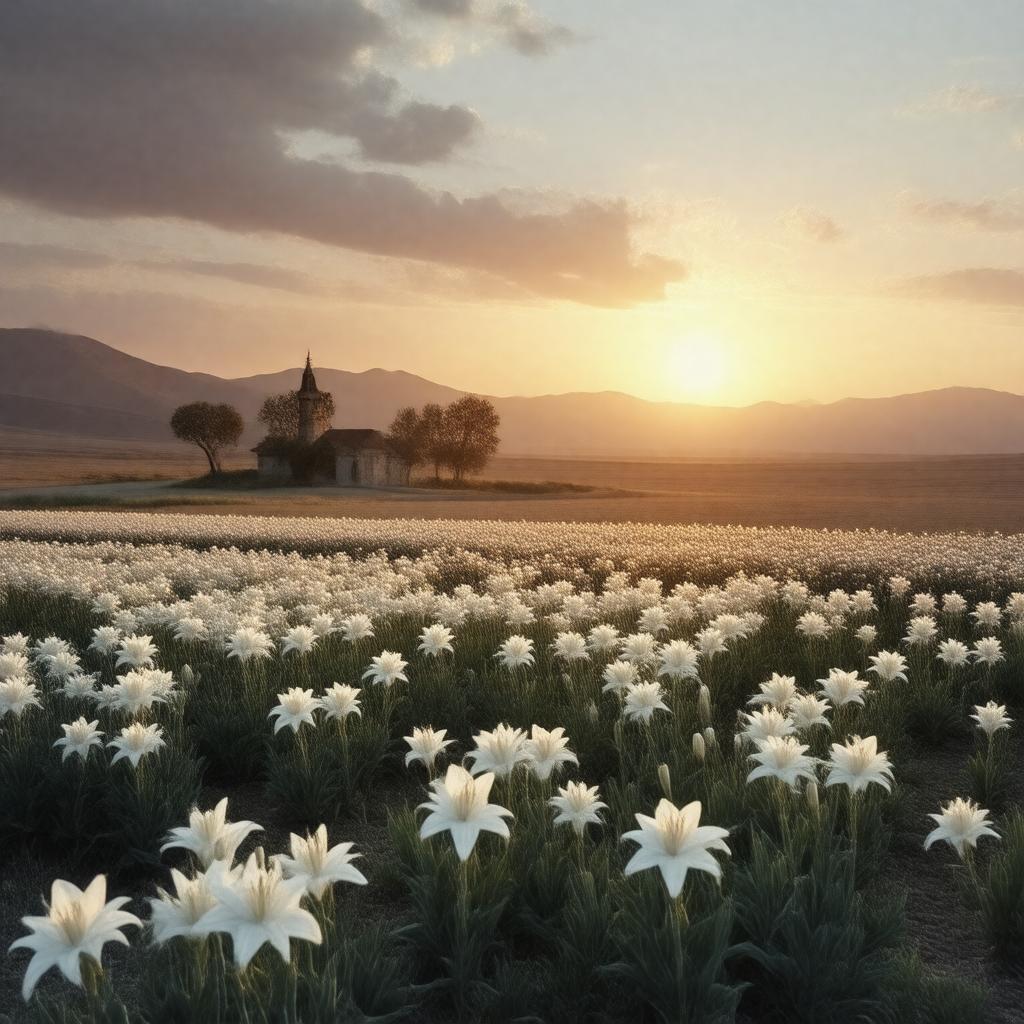 AI-created image of Lilies of the Field